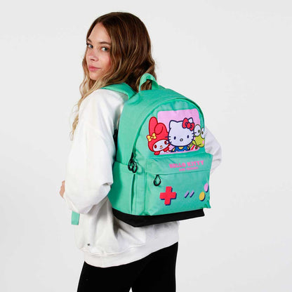 Sac à Dos HS FAN 3.0 Hello Kitty « Videogame » – Turquoise