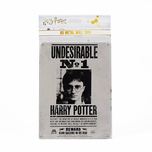 Metallschild A5 Harry Potter – Unerwünscht Nr. 1