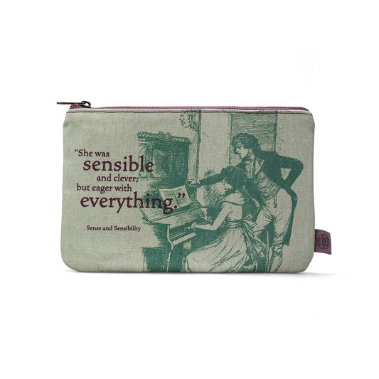 Pochette en coton Jane Austen - recyclé Raison et Sentiments