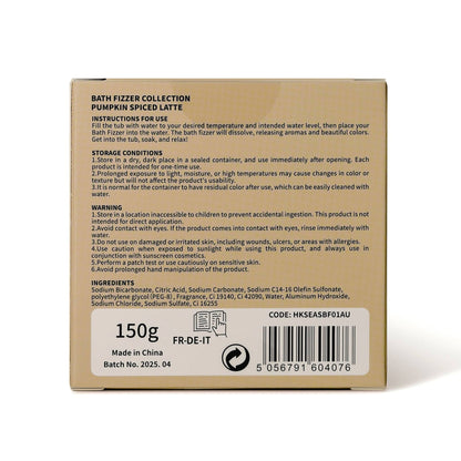 Senteur de latte épicé à la citrouille pour bain moussant d'automne