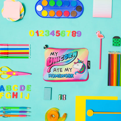 Grande trousse scolaire – licorne « Ate »