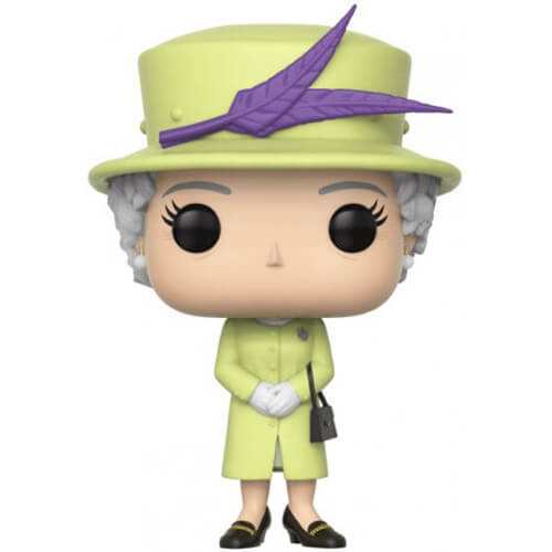 LA FAMILLE ROYALE POP N° 01 Reine Elizabeth II avec tenue verte