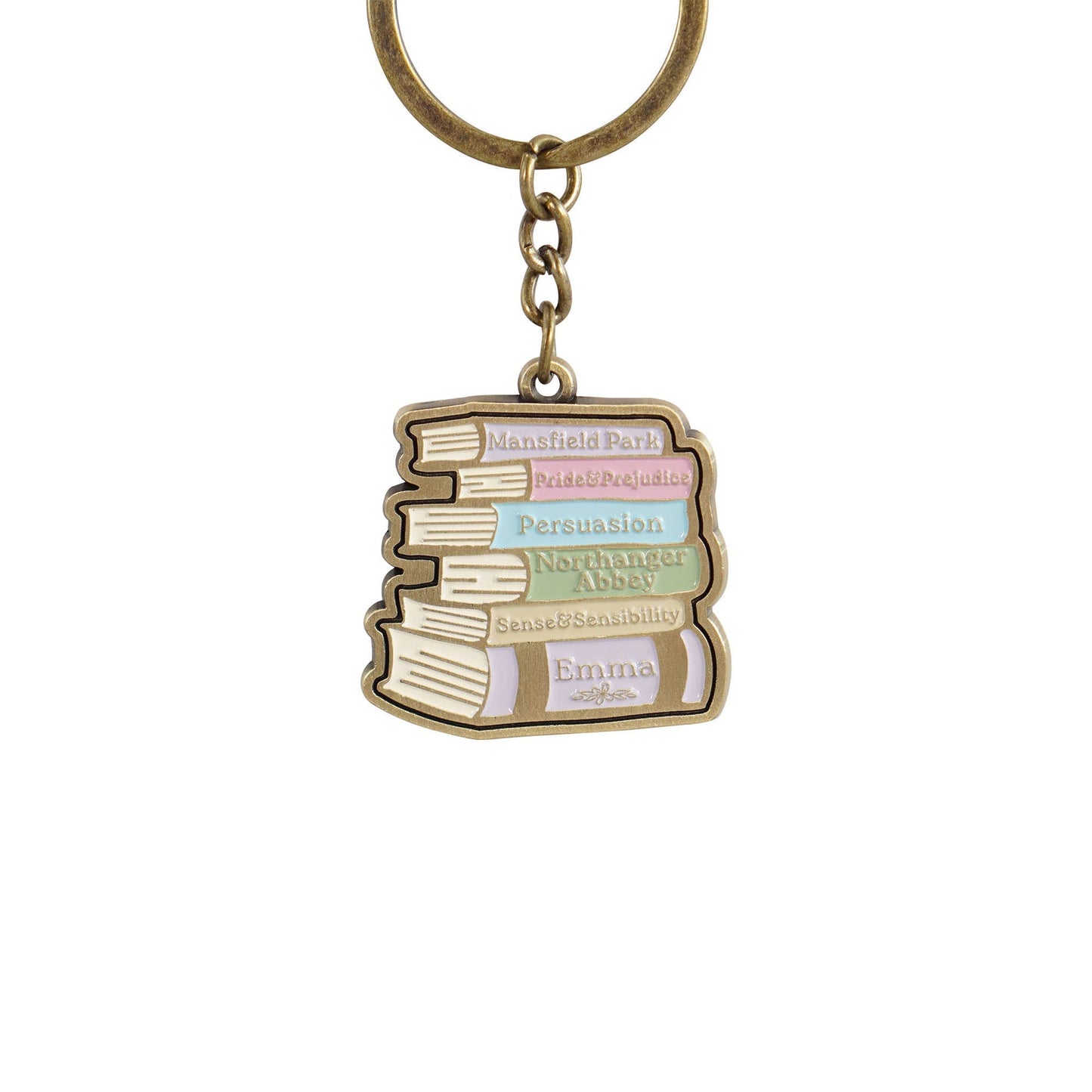 Jane Austen Keychain - Stack of Books
