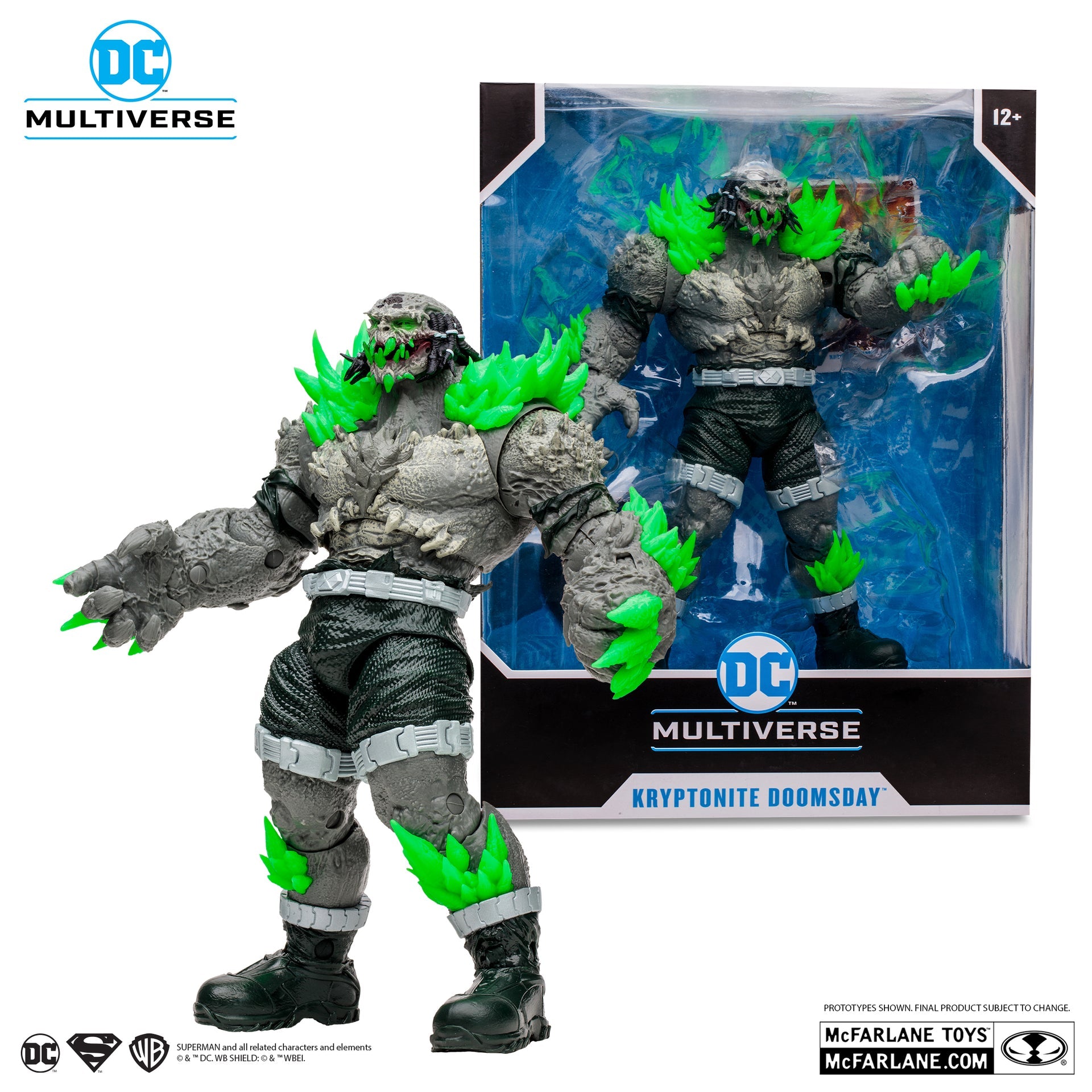 kryptonite doomsday superman batman mcfarlane toys