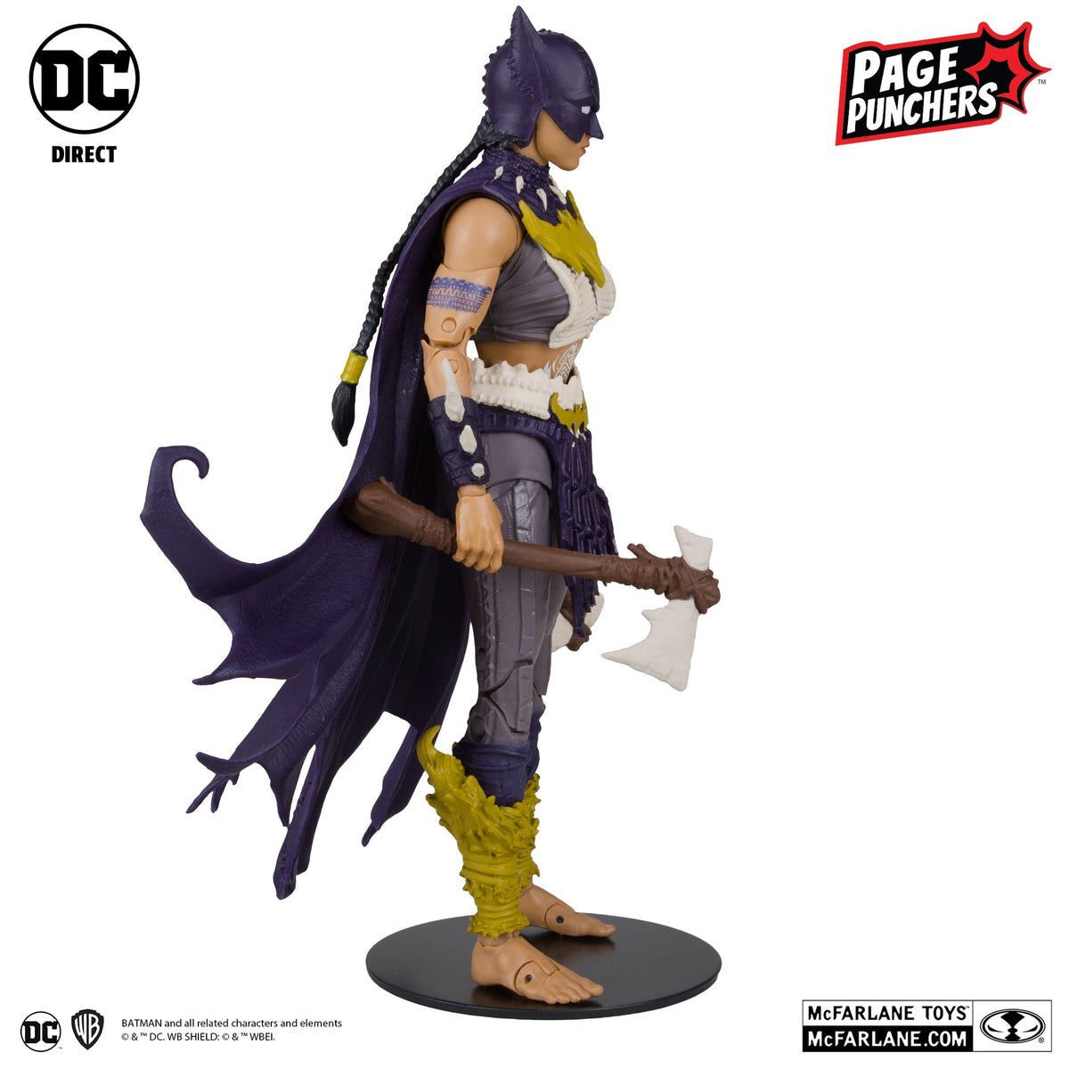 batgirl 7 figure with batman fighting the frozen comic page punchers