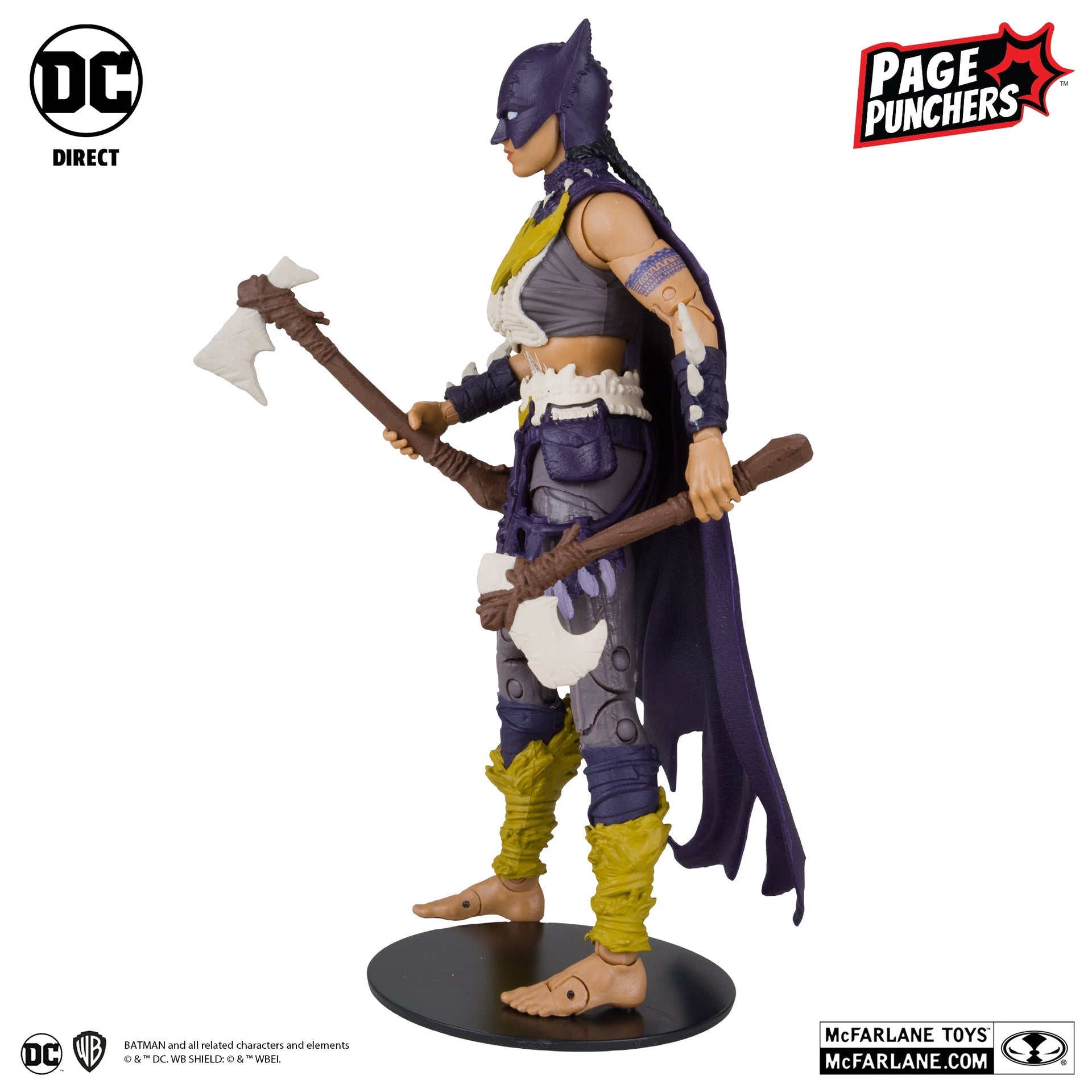 batgirl 7 figure with batman fighting the frozen comic page punchers