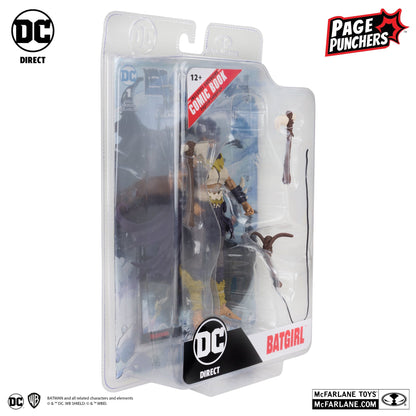 batgirl 7 figure with batman fighting the frozen comic page punchers