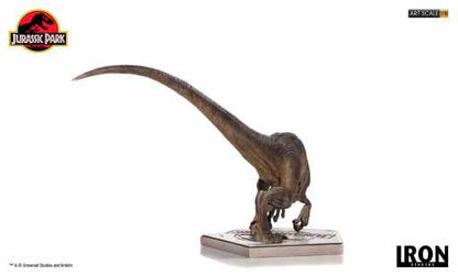 Statue Kauernder Velociraptor - Jurassic Park - Art Scale 1/10