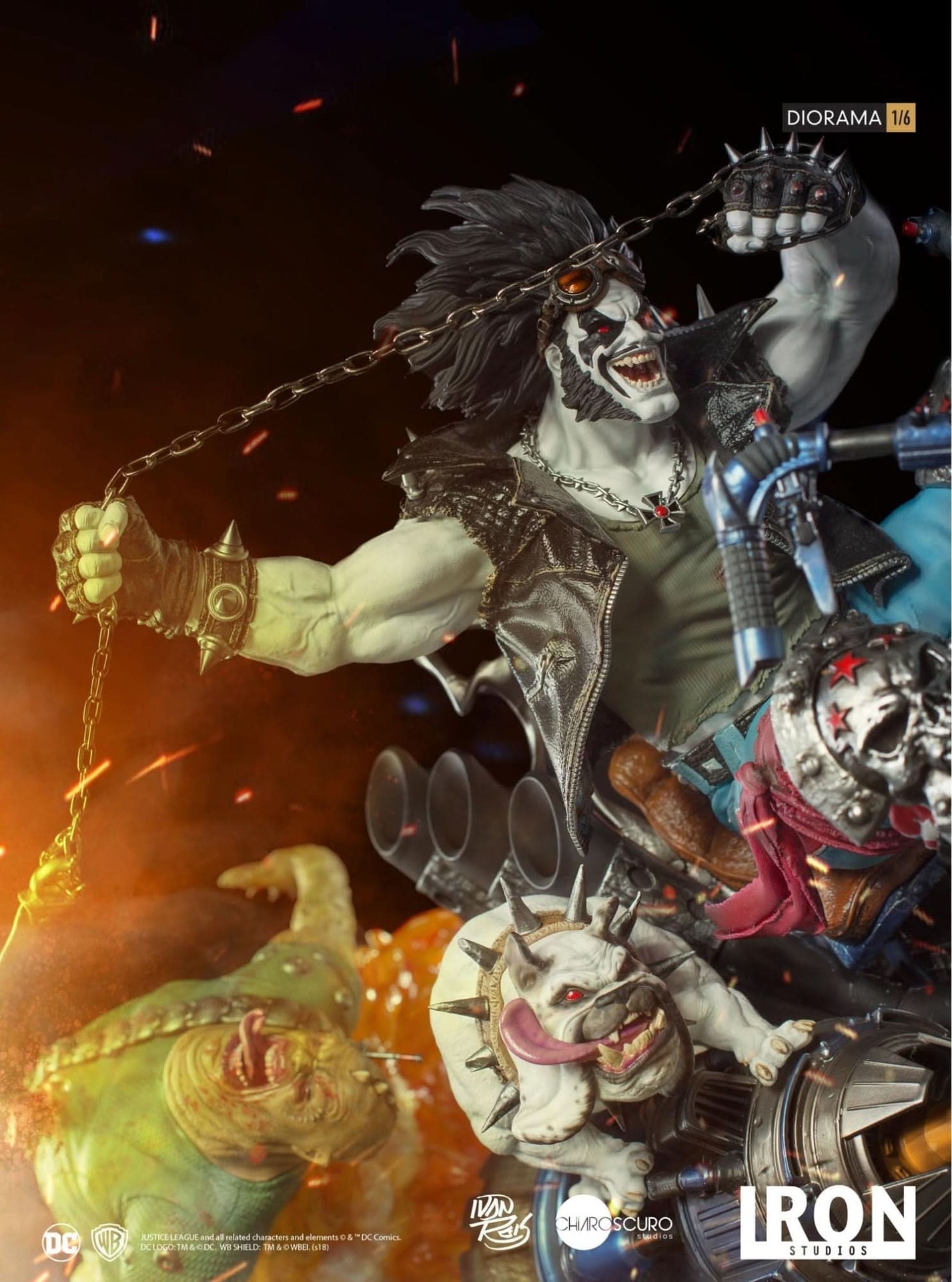 Statue Lobo 1/6 Diorama - Von Ivan Reis - DC Comics
