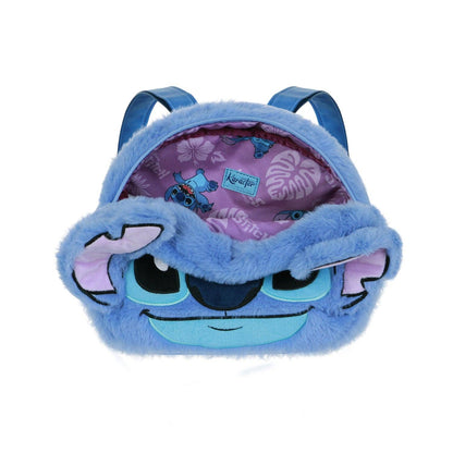 Sac à Dos Plush Face Disney Lilo & Stitch « Heart » – Bleu