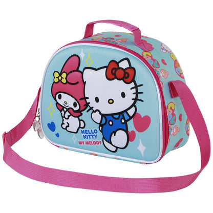 Sac Repas 3D Hello Kitty « Friendship » – Bleu