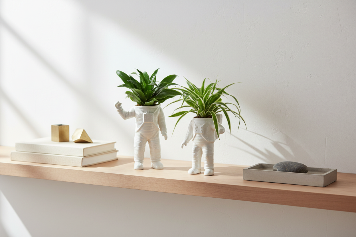 Pot de fleur Astronaute Bitten – Cache-pot original