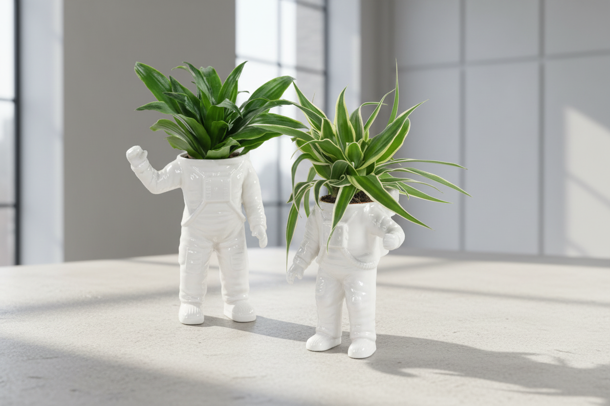 Pot de fleur Astronaute Bitten – Cache-pot original