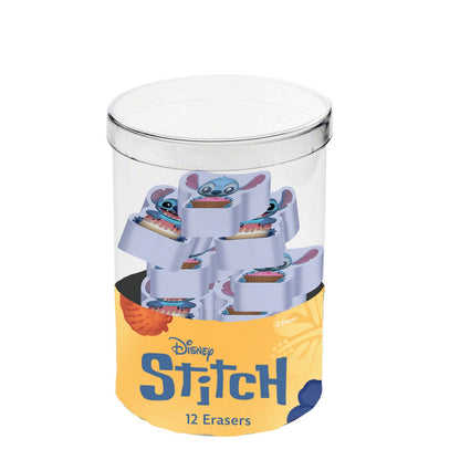 Würfel mit 12 Disney Lilo & Stitch Radiergummis "Mix"