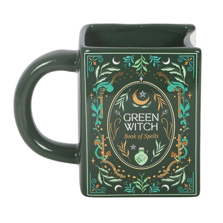 Grüner Hexen-Buchbecher „Zauberbuch“