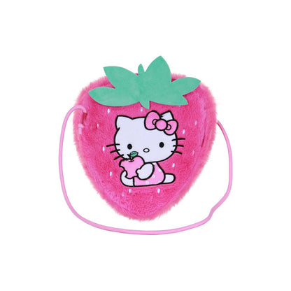 Sac à Bandoulière Peluche Hello Kitty - Fraise