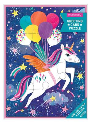 Puzzle Licorne anniversaire 12 pièces Mudpuppy - visuel
