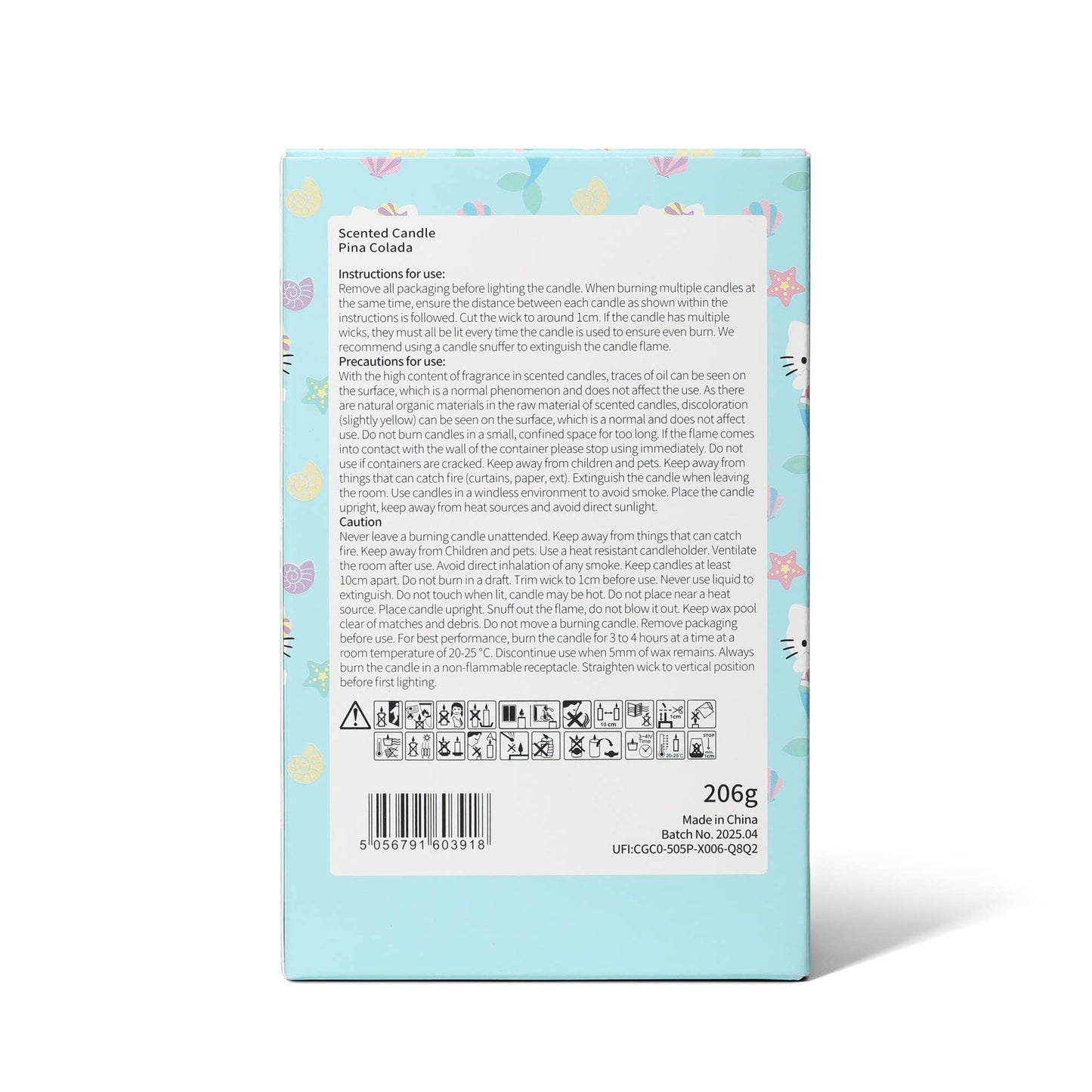 Bougie à thème estival avec couvercle en silicone 3D, parfum Piña Colada