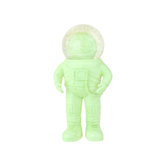 boule a neige astronaute vert