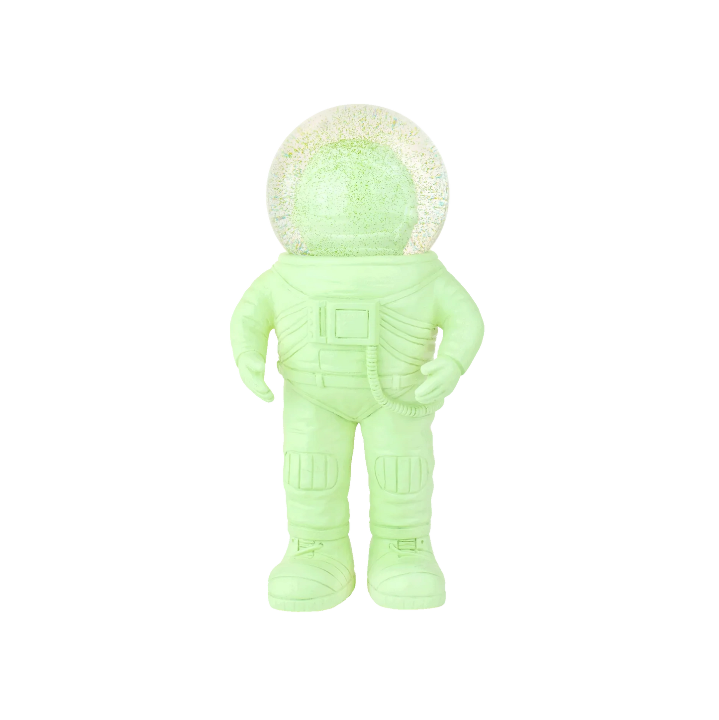 boule a neige astronaute vert