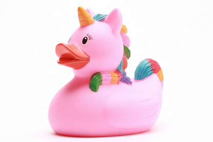 Canard Licorne Rose Arc en Ciel