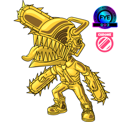 Gold Chrom Kettensägenmann