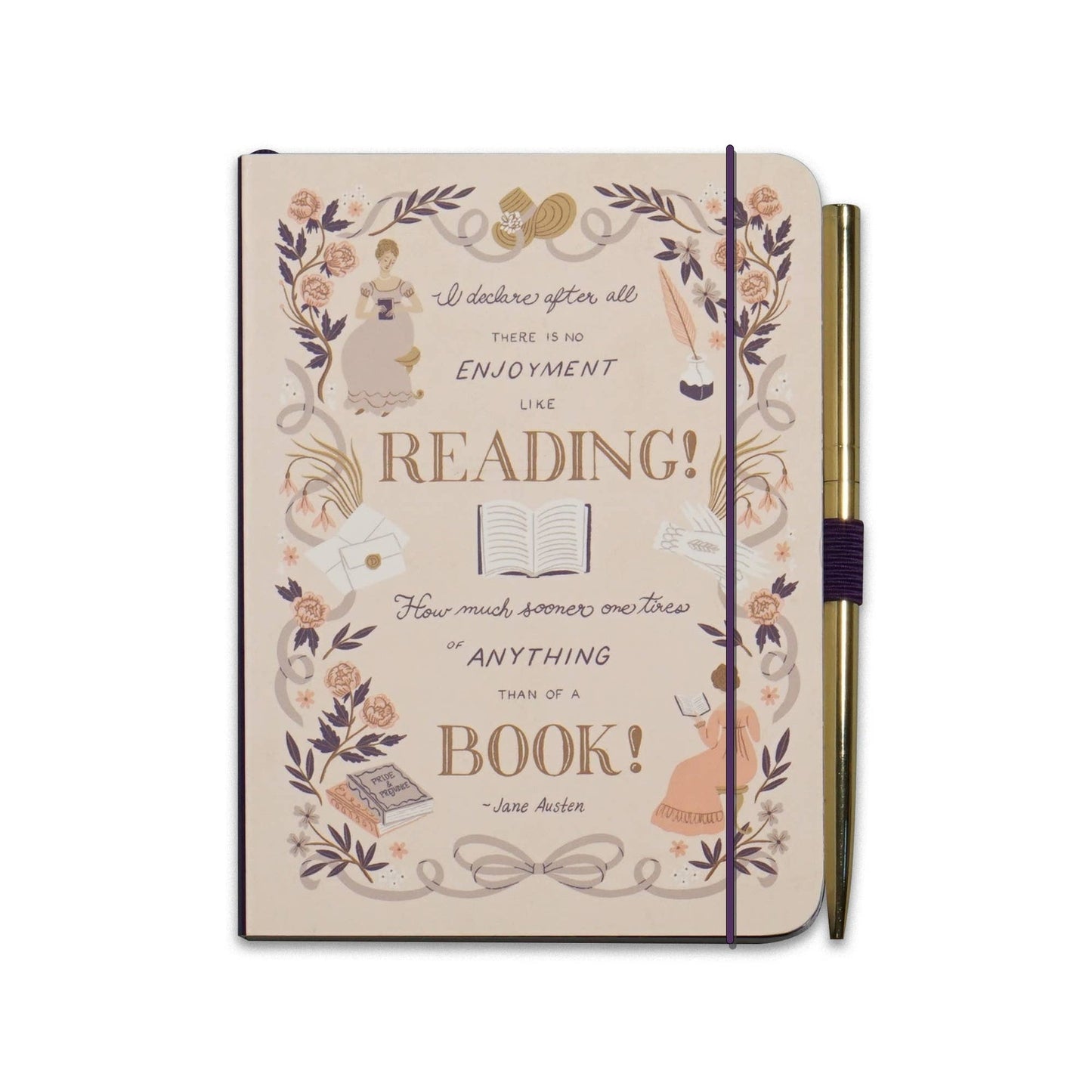 Carnet A6 Jane Austen - et Stylo Pulteney Press Orgueil et Préjugés