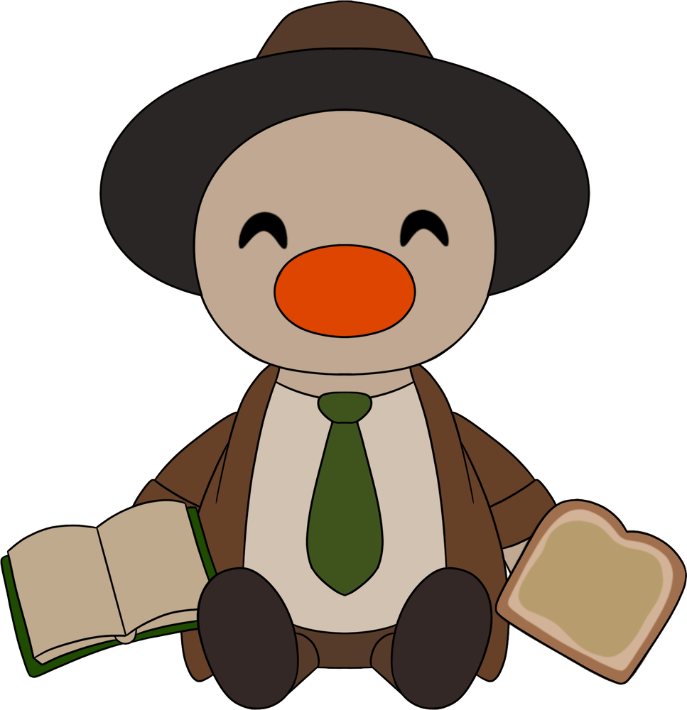 Enten-Detektiv-Plüschtier (23 cm)
