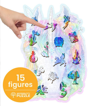 Puzzle Licorne élégante Wooden.City - emballage