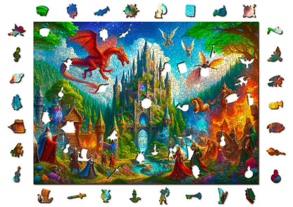 Puzzle en bois Château fantastique 1010 pièces Wooden.City