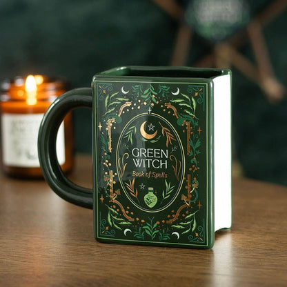 Grüner Hexen-Buchbecher „Zauberbuch“