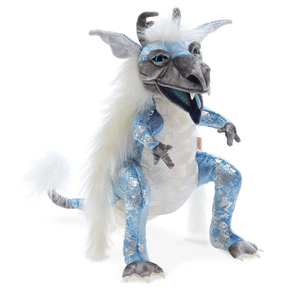 Marionnette à main Dragon de glace Folkmanis réaliste