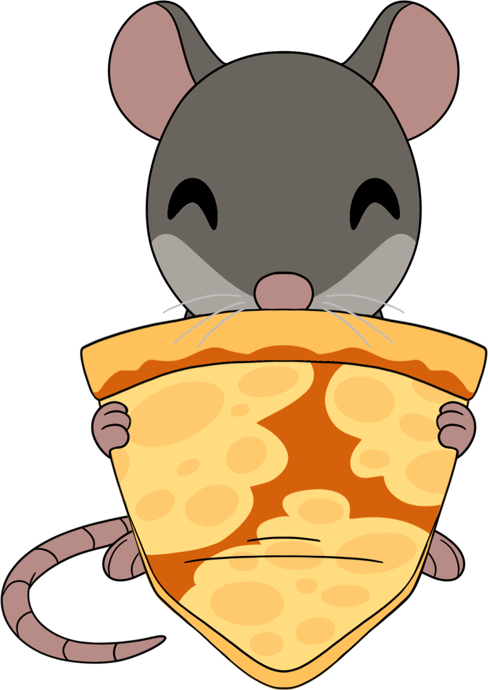 Pizza Rat Plüschtier (23 cm)