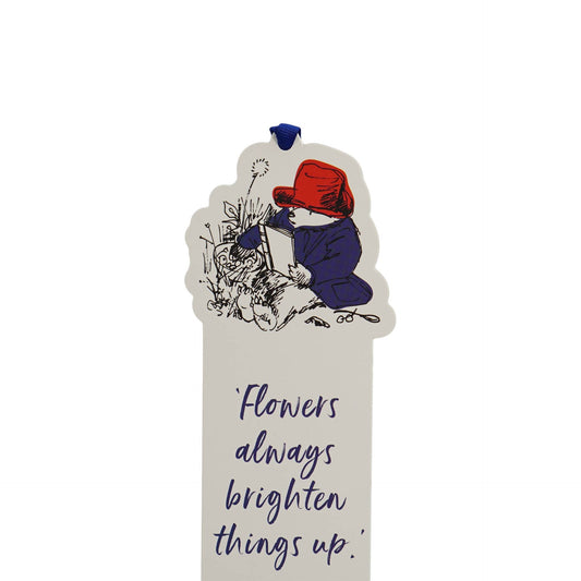 Marque-page Paddington - en forme de papier Fleurs