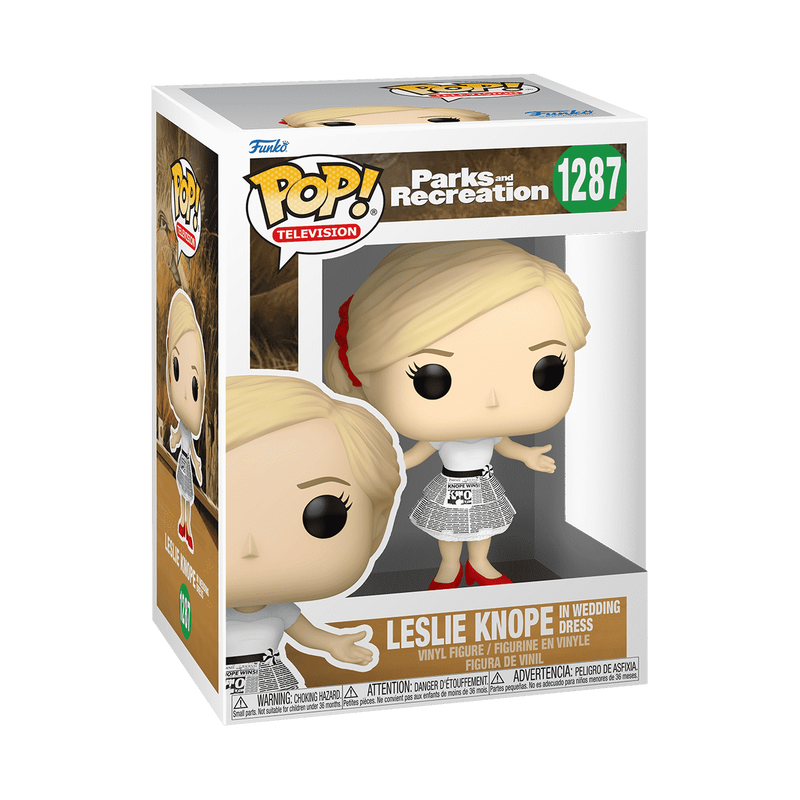 Pop! Leslie Knope im Hochzeitskleid