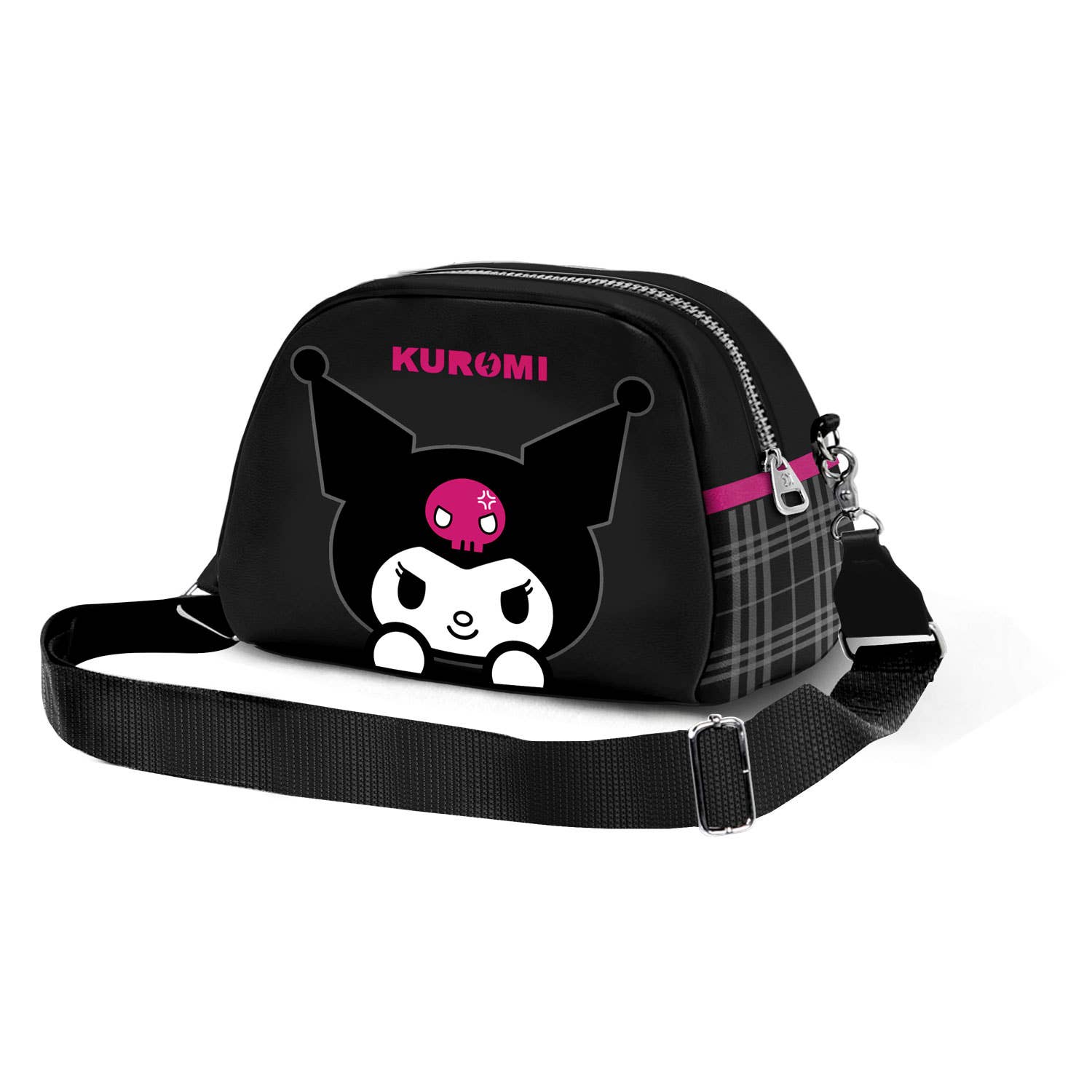 Sac à Bandoulière Bowling Lite Hello Kitty « Kuromi Skull » – Noir