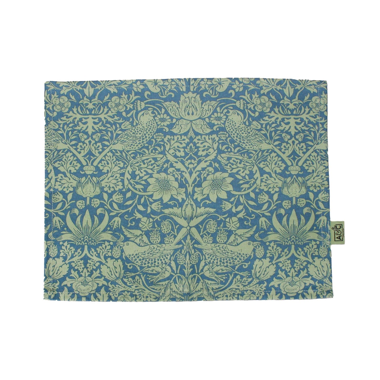 Napperons et serviettes en coton recyclé William Morris - Sage vert