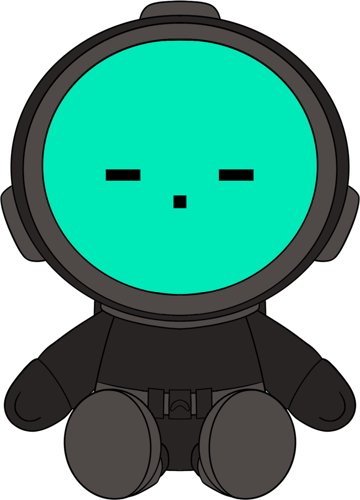 Content Warning Teal Plush (9in)