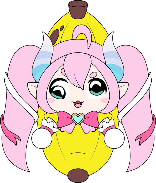 Chibidoki-Bananen-Plüschtier (23 cm)