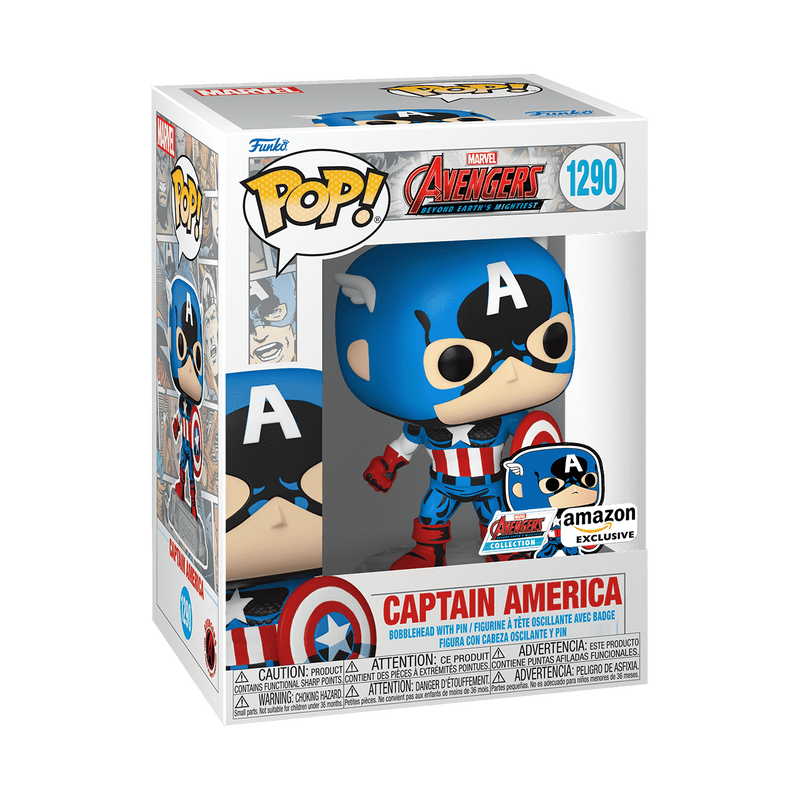 Pop! Captain America avec Pin's - PRECOMMANDE*