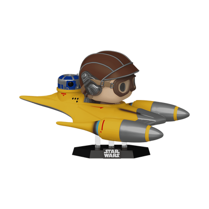 Pop! Rides Super Deluxe Anakin Skywalker dans Naboo Starfighter (avec R2-D2)