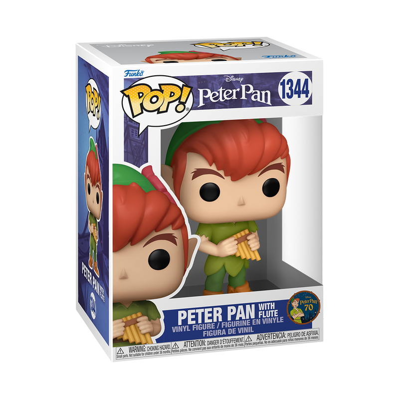 Peter Pan with flute