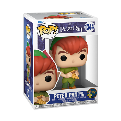 Peter Pan with flute