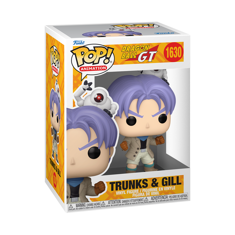 Dragon Ball GT POP! Animation Vinylfigur Trunks &amp; Gill 9 cm