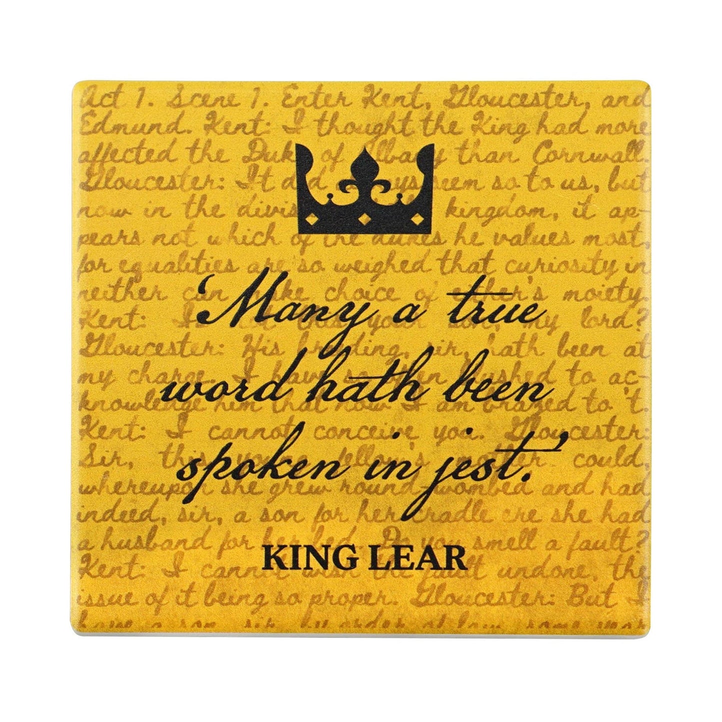 Sous-verre en céramique Shakespeare - Le Roi Lear