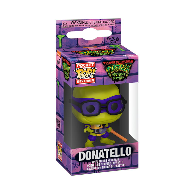 Donatello - mutant mayhem - pop! Eochairlchain