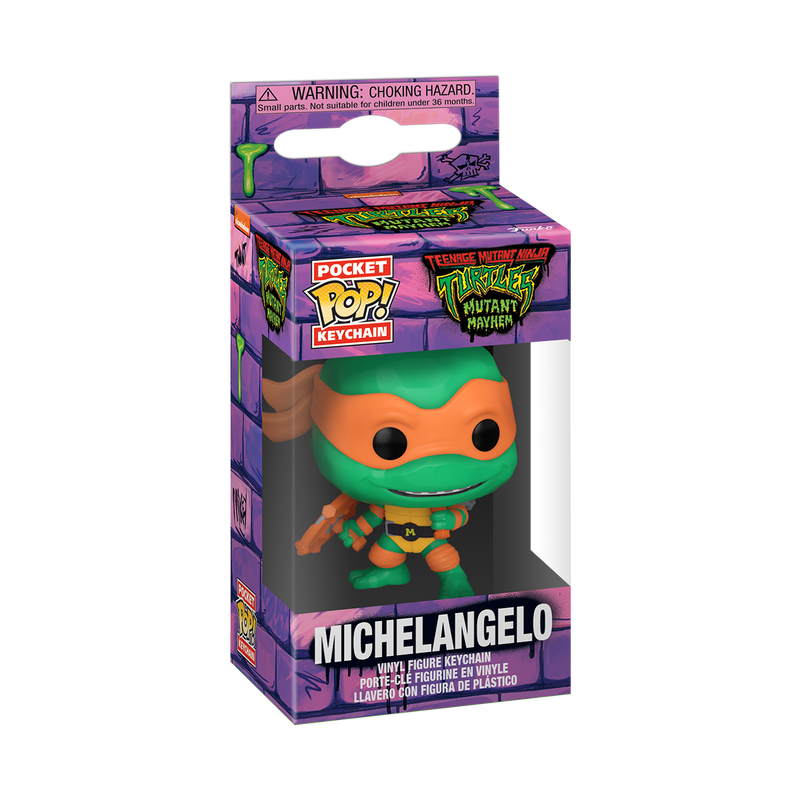 Michelangelo - Mutant Mayhem - Pop! Eochairlchain