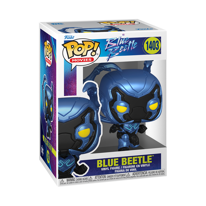 Blue Beetle accovacciato