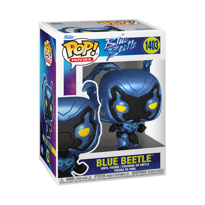 Blue Beetle accovacciato