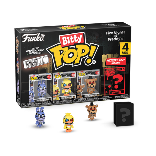 FIVE NIGHTS AT FREDDY'S Bitty Pop 4 Pack 2.5cm Nightmare Bonnie